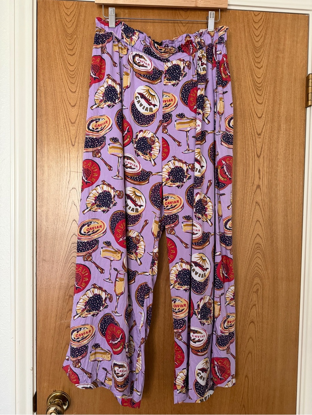 Printfresh Eco Satin Wildest Dreams Pants in Champagne & Caviar